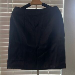 VINTAGE Jacqueline Ferrar leather knee length pencil skirt.